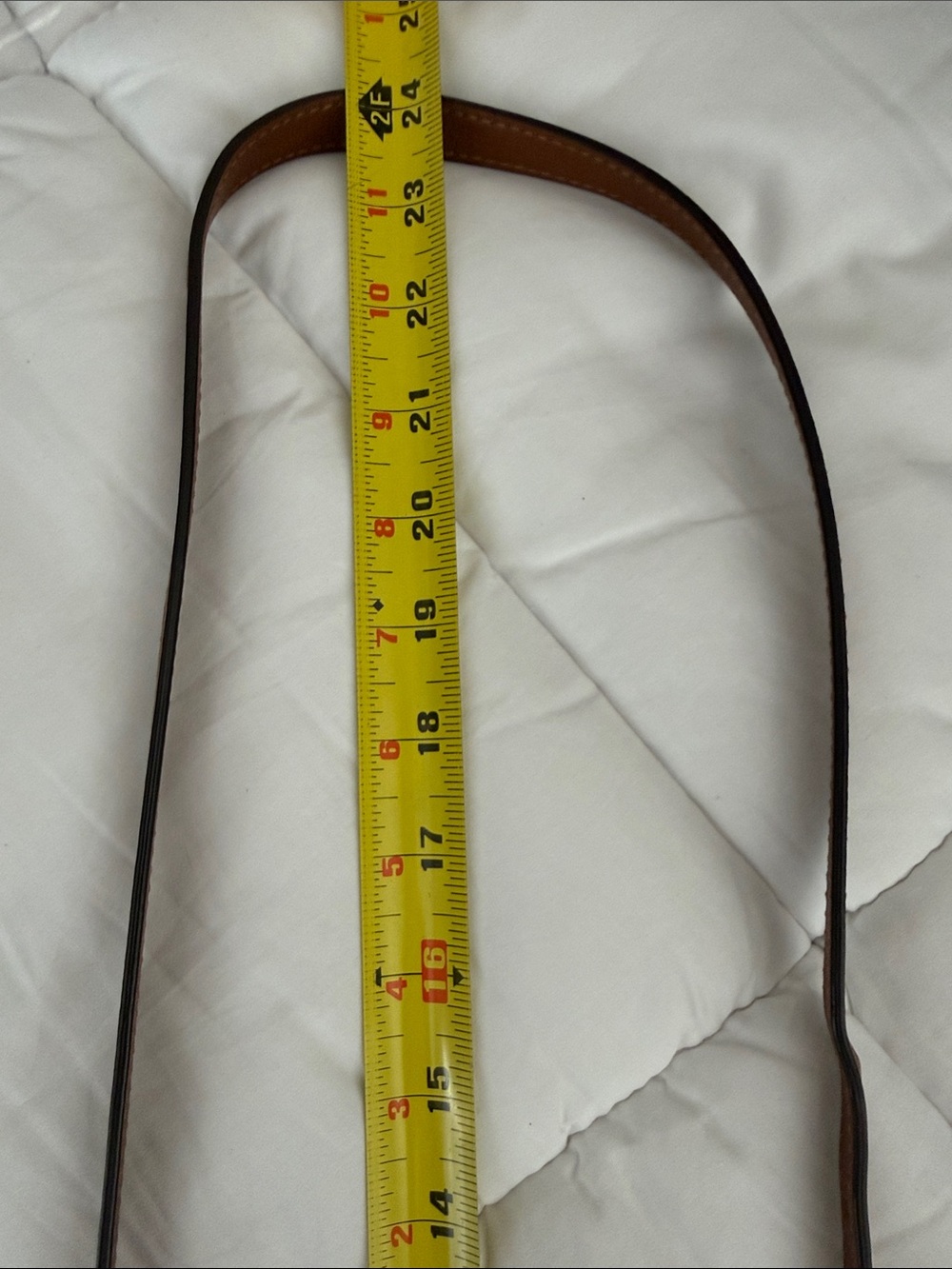 Lauren Ralph Lauren Tan Pebble Leather Crossbody with Gold Plaque - Picture 12 of 16